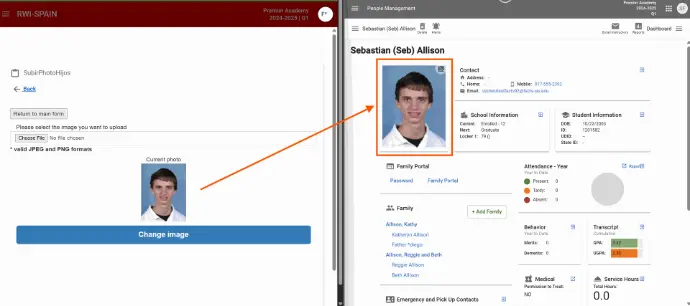WebForm: Upload Student Photo